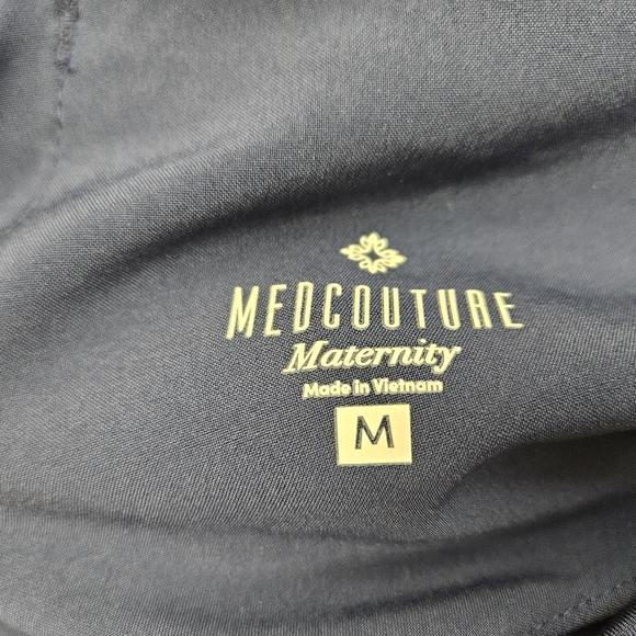 TWO PAIRS of Med Couture Maternity Jogger Scrubs Pants, Medium - Picture 5 of 7